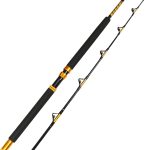 1-Piece/2-Piece Saltwater Offshore Heavy Trolling Rod Big Game Roller Rod Conventional Boat Fishing Pole (5 Feet 6 Inch, 30-50 lb/50-80 lb/80-120 lb)