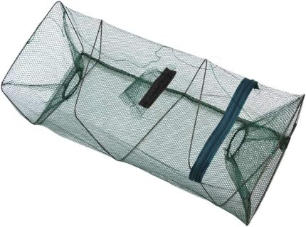 Portable Bait Traps Fishing Nets Foldable Easy Use Hand Casting Bait Traps Cage Baits Cast Mesh Trap for Fishes Shrimp Minnow Crayfish Crab Crawdad Fishing Gear, Fishing Bait Traps Fishing Nets