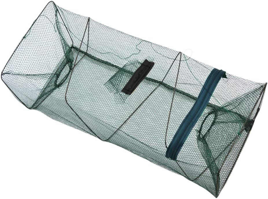 61BZ9QE9A-L._AC_SL1002_.jpg Portable Bait Traps Fishing Nets Foldable Easy Use Hand Casting Bait Traps Cage Baits Cast Mesh Trap for Fishes Shrimp Minnow Crayfish Crab Crawdad Fishing Gear, Fishing Bait Traps Fishing Nets - Image 1