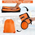Floating Fishing Basket, Foldable Fish Basket for Caught Fish, Portable Collapsible Fishing Net Storage Cage with Bait Bowl, Rod Strap for Outdoor Fishing - Image 2