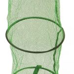 Collapsible Fishing Net Cage, Fishing Cage Basket,Portable Scratch Prevention Floating Wire Fishing Basket for Fishing Accessories