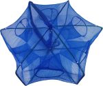 Foldable Bait Trap Fishing Net - Hand Cast Cage for Catching Fish Shrimp Crab Crawfish