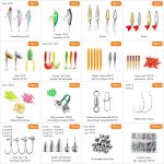 Fishing Lures Tackle Bait Kit Set, Tackle Box with Tackle Included, , Wo, Spinner, Weights, Hooks & Other Accessories for Freshwater Bass Trout Fishing Gear Gifts for Men - Image 2