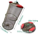 Floatable Fishing Net Fish Basket Collapsible Portable Fish Cage Fishing Keep Net for Crayfish, Crab, Fishes, Fishing Accessories Tool - Image 2